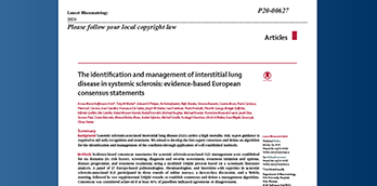 Identification and Management of ILD in Systemic Sclerosis - Article